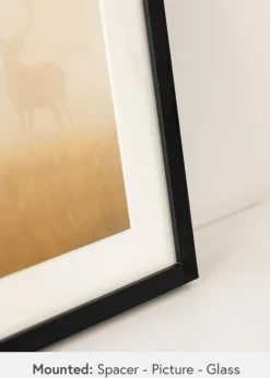 Ramme Balder Sort - Valgfri Størrelse (Akrylglas)