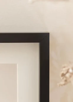 Ramme Balder Sort - Valgfri Størrelse (Akrylglas)