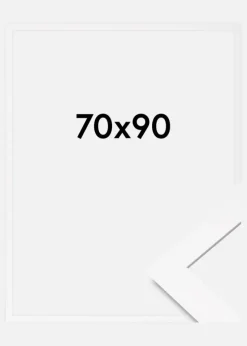 Ramme BGA Classic Akrylglas Hvid 70x90 cm