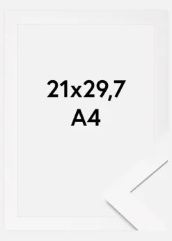 Ramme BGA Classic Akrylglas Hvid 21x29,7 cm (A4)