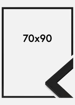 Ramme BGA Classic Akrylglas Sort 70x90 cm