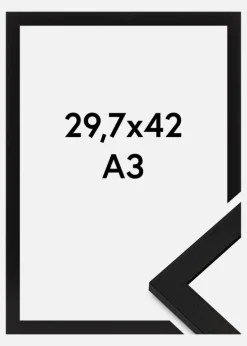 Ramme BGA Classic Akrylglas Sort 29,7x42 cm (A3)
