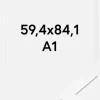Ramme BGA Classic Akrylglas Hvid 59,4x84,1 cm (A1)