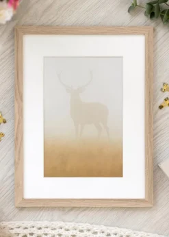 Ramme BGA Classic Eg 50x100 cm - Passepartout Hvid 30x80 cm