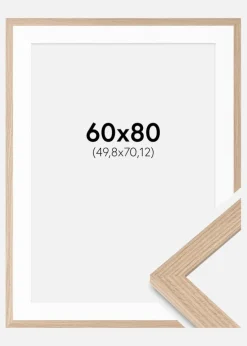 Ramme BGA Classic Eg 60x80 cm - Passepartout Hvid 20x28 inches