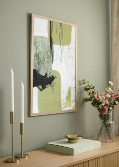 Ramme BGA Classic Eg 60x90 cm - Passepartout Hvid 50x80 cm