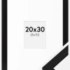Ramme BGA Classic Sort 20x30 cm - Passepartout Hvid 9x11 cm