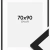 Ramme BGA Classic Sort 70x90 cm - Passepartout Hvid 55x70 cm