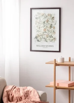 Ramme BGA Classic Valnød 50x100 cm - Passepartout Hvid 30x80 cm
