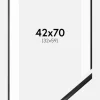 Ramme BGA Modern Style Sort 42x70 cm - Passepartout Hvid 33x60 cm