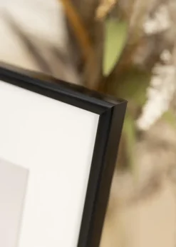 Ramme BGA Modern Style Sort 24x30 cm - Passepartout Hvid 7x9 inches