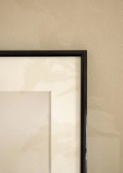 Ramme BGA Modern Style Sort 10x10 cm - Passepartout Hvid 7x7 cm