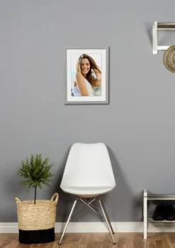 Ramme Björkö - Lysegrå riven - Valgfri Størrelse (Plexiglas)