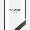 Ramme Black Wood 50x100 cm - Passepartout Hvid 30x80 cm