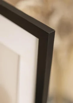 Ramme Black Wood 15x15 cm - Passepartout Hvid 9x9 cm