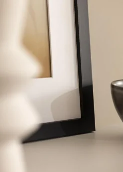 Ramme Black Wood 30x30 cm - Passepartout Hvid 20x20 cm