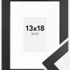 Ramme Black Wood 13x18 cm - Passepartout Hvid 7x10 cm