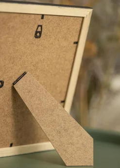 Ramme Black Wood 18x35 cm - Passepartout Hvid 4x10 inches