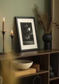 Ramme Blocky Sort - Valgfri Størrelse (Akrylglas)