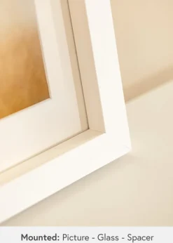 Ramme Boxholm Hvid - Valgfri Størrelse (Plexiglas)