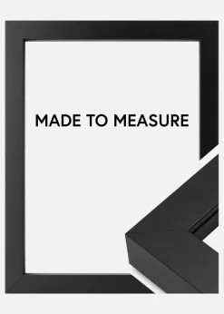 Ramme Boxholm Sort - Valgfri Størrelse (Plexiglas)