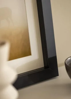 Ramme Boxholm Sort - Valgfri Størrelse (Plexiglas)