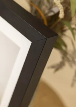 Ramme Boxholm Sort - Valgfri Størrelse (Plexiglas)