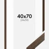 Ramme Brown Wood 40x70 cm - Passepartout Hvid 25x60 cm