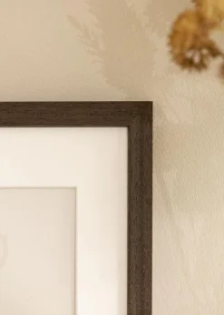 Ramme Brown Wood 30x70 cm - Passepartout Hvid 20x60 cm