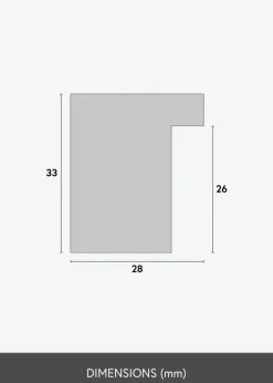 Ramme Cotswold Eg - Valgfri Størrelse (Akrylglas)