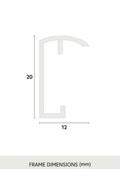 Ramme Decoline Akrylglas Sort 61x91,5 cm