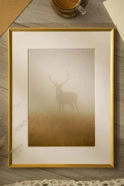 Ramme Desire Guld 50x70 cm - Passepartout Hvid 16x24 inches