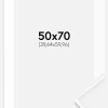 Ramme Desire Hvid 50x70 cm - Passepartout Hvid 16x24 inches