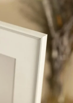 Ramme Desire Hvid 40x60 cm - Passepartout Hvid 25x50 cm