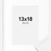 Ramme Desire Hvid 13x18 cm - Passepartout Hvid 9x13 cm