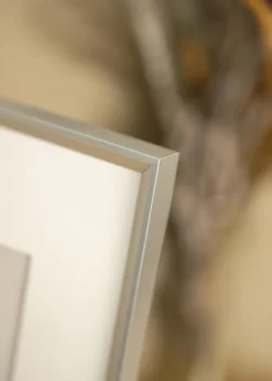 Ramme Desire Sølv 13x18 cm - Passepartout Hvid 9x13 cm