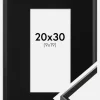 Ramme Desire Sort 20x30 cm - Passepartout Sort 10x20 cm
