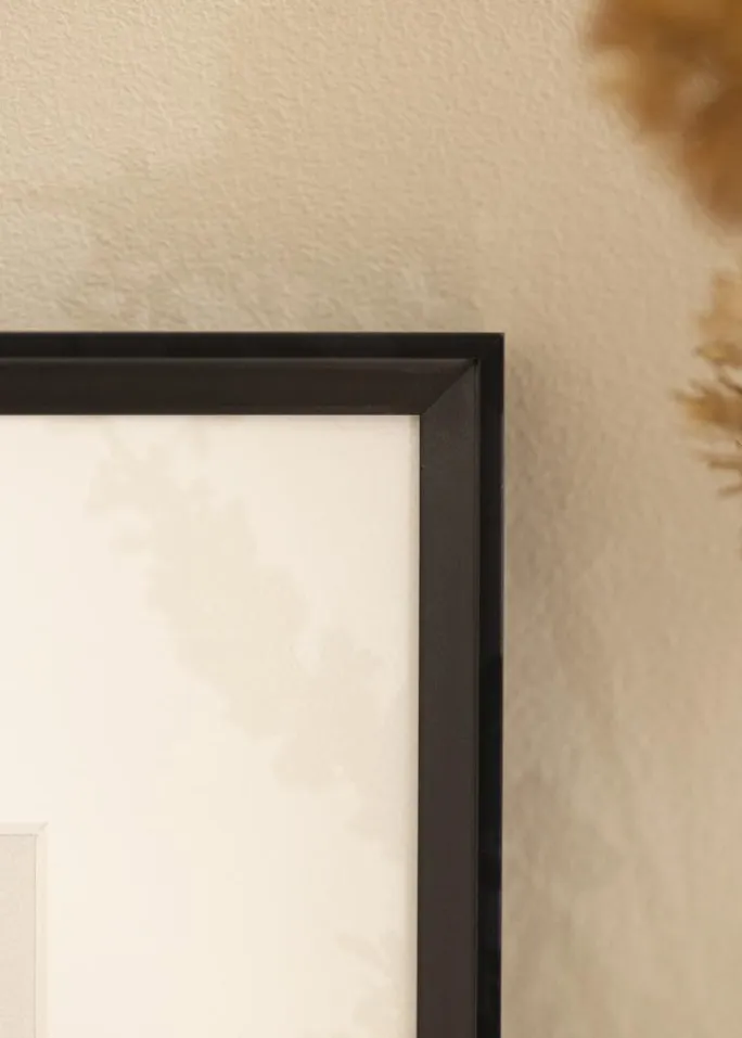 Ramme Desire Sort 40x50 cm - Passepartout Hvid 12x16 inches