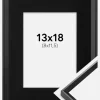 Ramme Desire Sort 13x18 cm - Passepartout Sort 9x12 cm