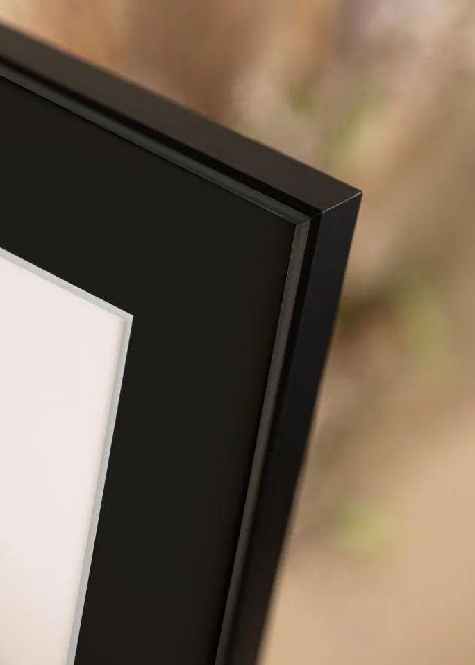 Ramme Desire Sort 13x18 cm - Passepartout Sort 9x12 cm