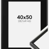 Ramme Desire Sort 40x50 cm - Passepartout Sort 29,7x42 cm (A3)