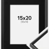 Ramme Desire Sort 15x20 cm - Passepartout Sort 11x15 cm