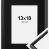 Ramme Desire Sort 13x18 cm - Passepartout Sort 9x13 cm