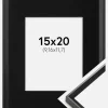Ramme Desire Sort 15x20 cm - Passepartout Sort 4x5 inches