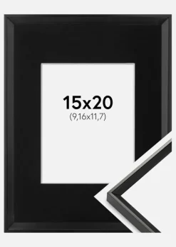 Ramme Desire Sort 15x20 cm - Passepartout Sort 4x5 inches