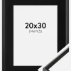 Ramme Desire Sort 20x30 cm - Passepartout Sort 15x21 cm (A5)