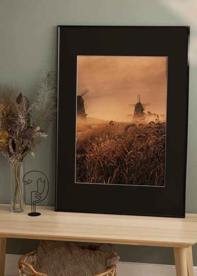 Ramme Desire Sort 20x30 cm - Passepartout Sort 15x21 cm (A5)