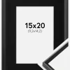 Ramme Desire Sort 15x20 cm - Passepartout Sort 4x6 inches