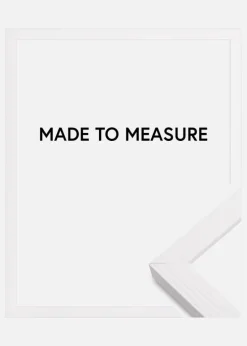 Ramme Devon Hvid - Valgfri Størrelse (Akrylglas)