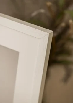 Ramme Devon Hvid - Valgfri Størrelse (Akrylglas)